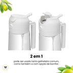 Azeiteiro Spray de Vidro 500 ml Preto