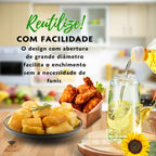 Azeiteiro Spray de Vidro 500 ml Preto