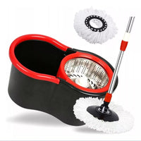 Mop Giratório 360° + Balde 13L Cesto Inox | Refil Microfibra e Cabo Ajustável