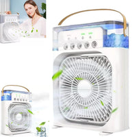 Mini Ventilador com Névoa 600 ml USB 3 Velocidades e Timer