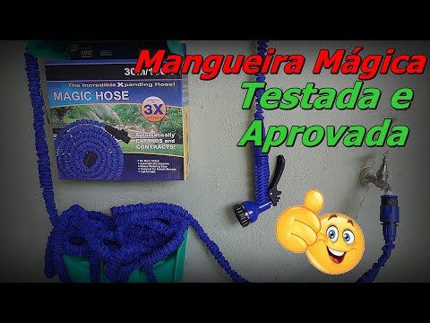 Vídeo ilustrativo de mangueira expansível. Modelo equivalente: aparência, medidas e acessórios podem variar. Confira as características e os itens inclusos na descrição.