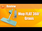 Vídeo ilustrativo de mop flat. Modelo equivalente: aparência, medidas e acessórios podem variar. Confira as características e os itens inclusos na descrição.