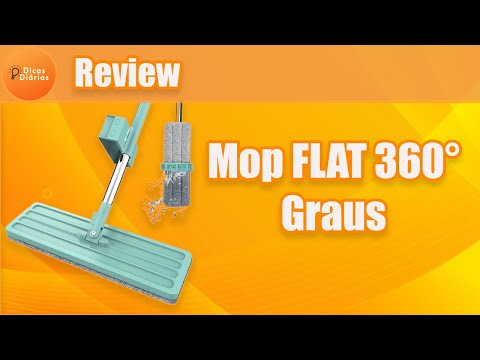 Vídeo ilustrativo de mop flat. Modelo equivalente: aparência, medidas e acessórios podem variar. Confira as características e os itens inclusos na descrição.