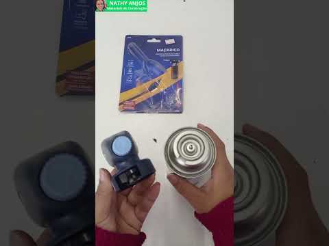 Vídeo ilustrativo de maçarico com cartucho de gás butano. Modelo equivalente: aparência, medidas e acessórios podem variar. Confira as características e os itens inclusos na descrição.