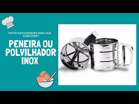 Vídeo ilustrativo de peneira com gatilho. Modelo equivalente: aparência, medidas e acessórios podem variar. Confira as características e os itens inclusos na descrição.
