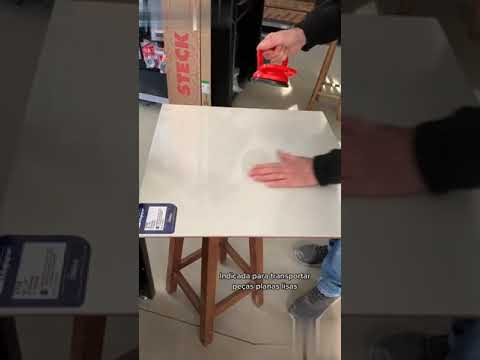 Vídeo ilustrativo de ventosa simples para movimentação de peças. Modelo equivalente: aparência, medidas e acessórios podem variar. Confira as características e os itens inclusos na descrição.